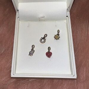 Pandora Me Mini Dangle Charm - 4 charms ( Sun, Horseshoe, Butterfly & Heart )